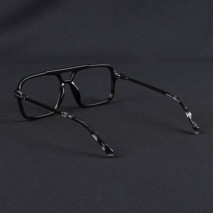 Voyage Apex Shine Black Wayfarer Eyeglasses for Men & Women - MG5355-C2