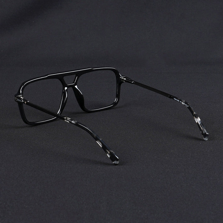 Voyage Apex Shine Black Wayfarer Eyeglasses for Men & Women - MG5355-C2