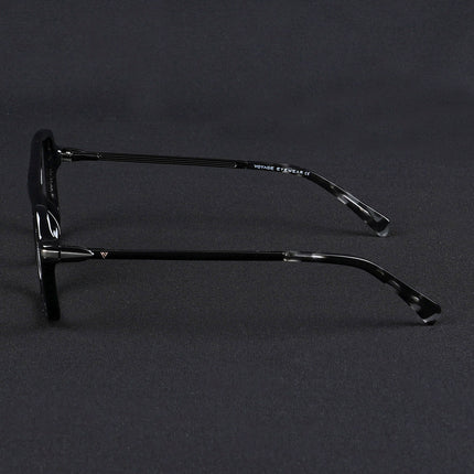 Voyage Apex Shine Black Wayfarer Eyeglasses for Men & Women - MG5355-C2