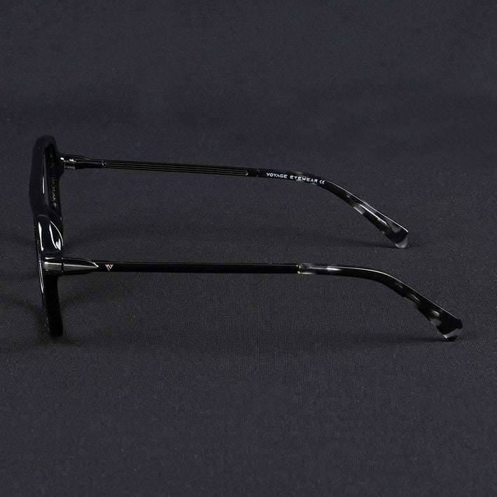 Voyage Apex Shine Black Wayfarer Eyeglasses for Men & Women - MG5355-C2