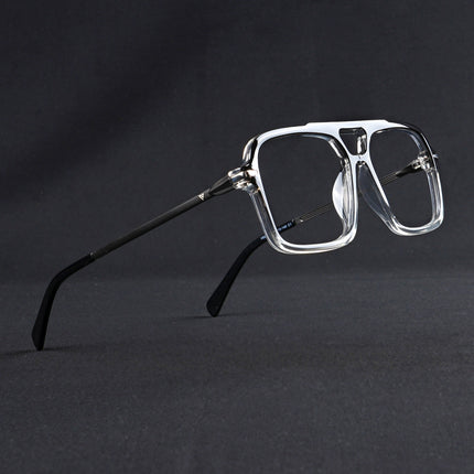 Voyage Apex Black & Transparent Wayfarer Eyeglasses for Men & Women - MG5356-C3