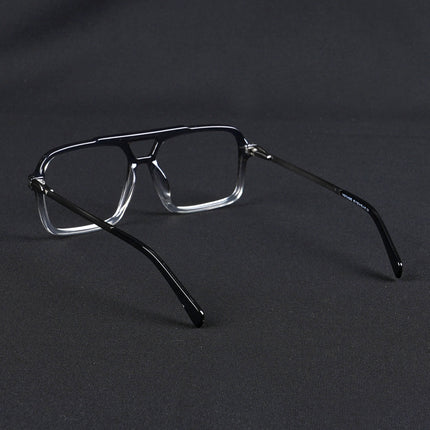 Voyage Apex Black & Transparent Wayfarer Eyeglasses for Men & Women - MG5356-C3