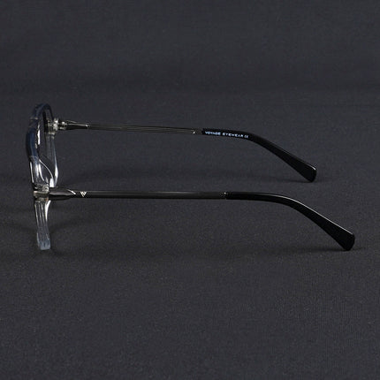 Voyage Apex Black & Transparent Wayfarer Eyeglasses for Men & Women - MG5356-C3