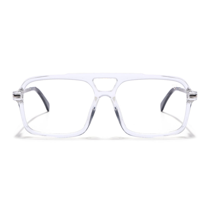 Voyage Apex Transparent Wayfarer Eyeglasses for Men & Women - MG5357-C4
