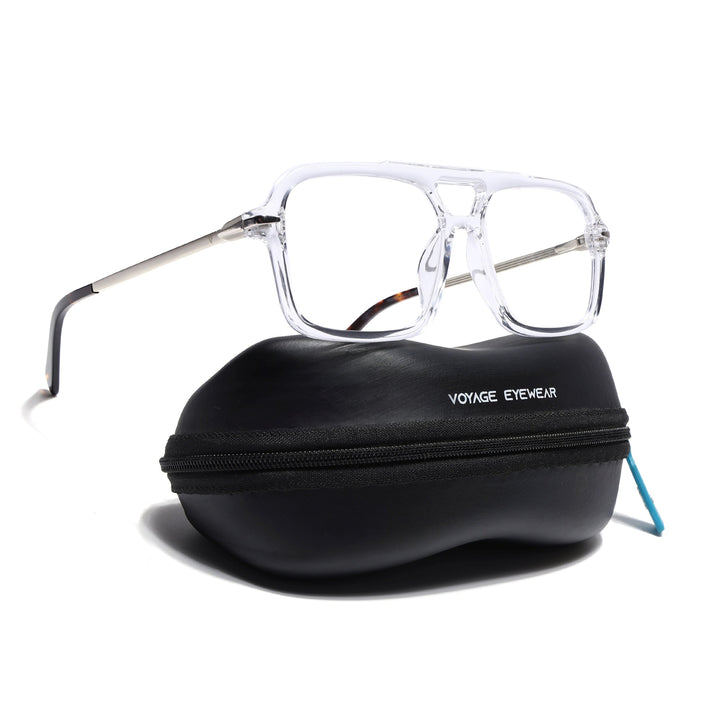 Voyage Apex Transparent Wayfarer Eyeglasses for Men & Women - MG5357-C4