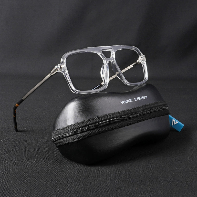 Voyage Apex Transparent Wayfarer Eyeglasses for Men & Women - MG5357-C4