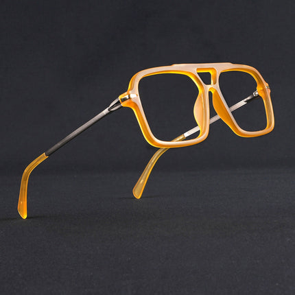 Voyage Apex Orange Wayfarer Eyeglasses for Men & Women - MG5358-C5