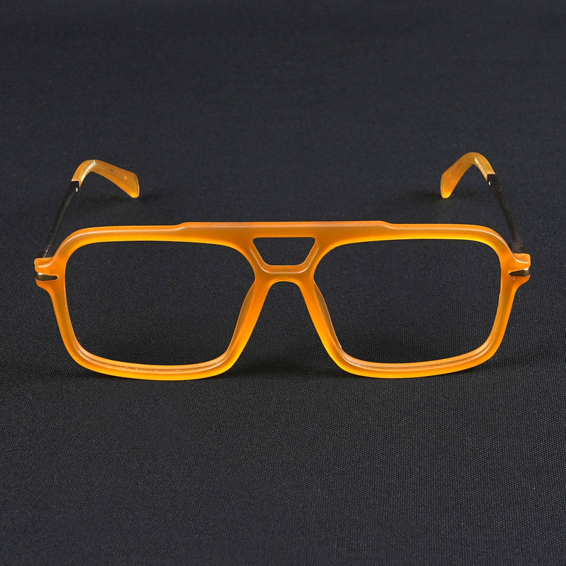 Voyage Apex Orange Wayfarer Eyeglasses for Men & Women - MG5358-C5