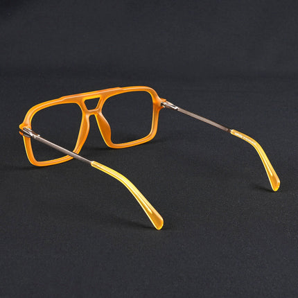 Voyage Apex Orange Wayfarer Eyeglasses for Men & Women - MG5358-C5