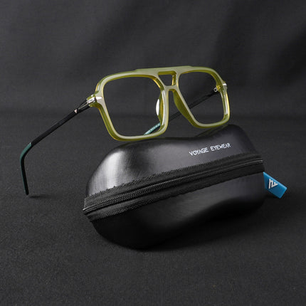 Voyage Apex Green Wayfarer Eyeglasses for Men & Women - MG5359-C6