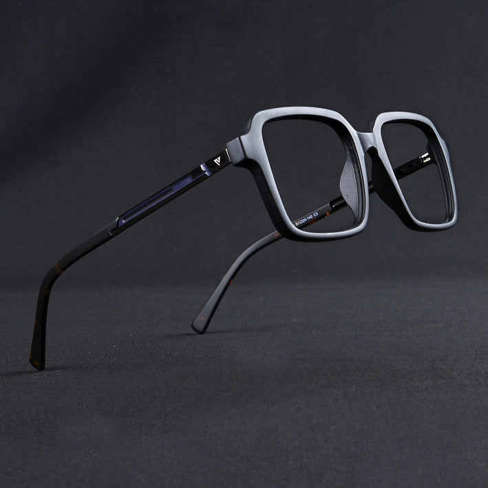 Voyage Apex Matt Black Square Eyeglasses for Men & Women - MG5360-C1