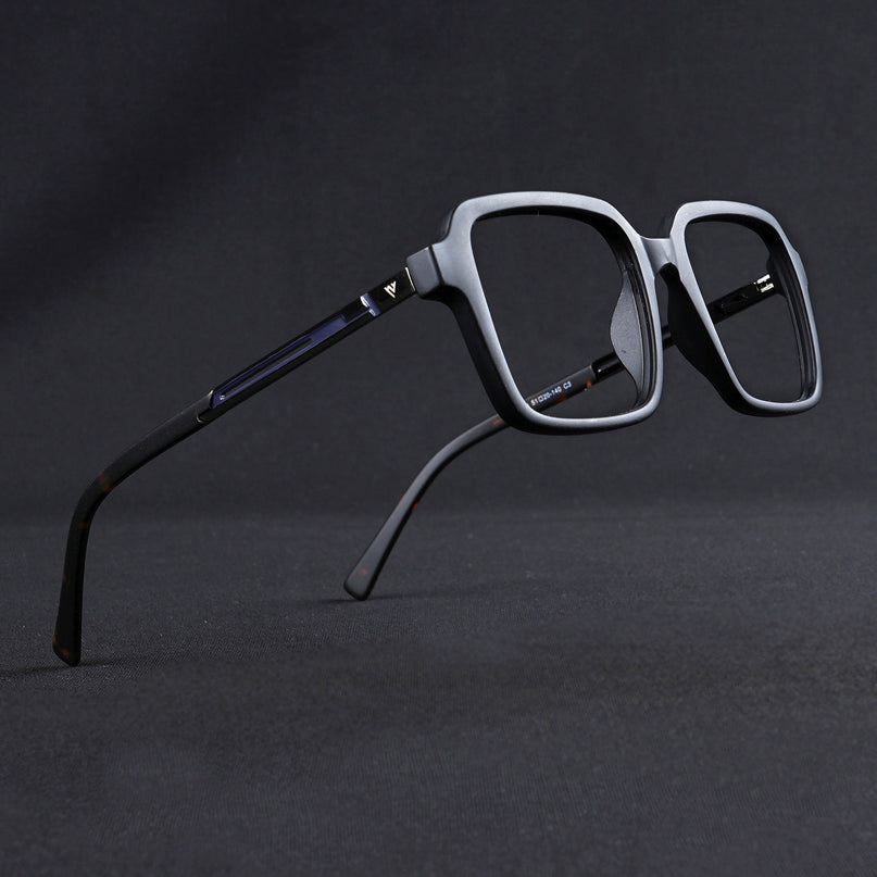 Voyage Apex Matt Black Square Eyeglasses for Men & Women - MG5360-C1
