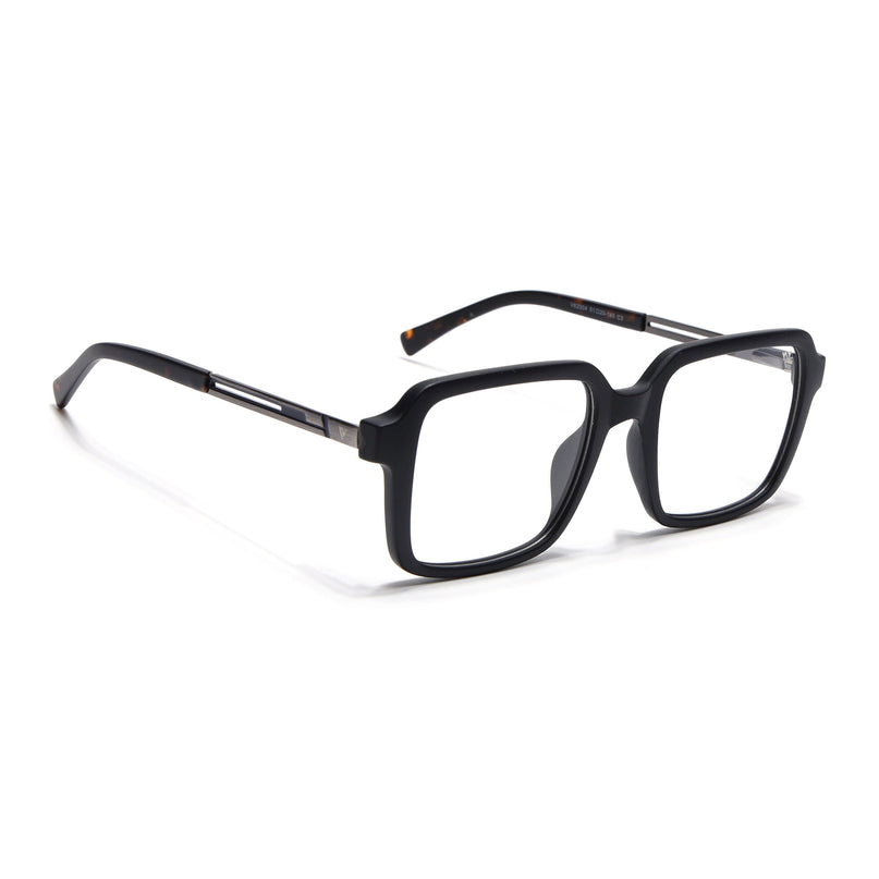 Voyage Apex Matt Black Square Eyeglasses for Men & Women - MG5360-C1