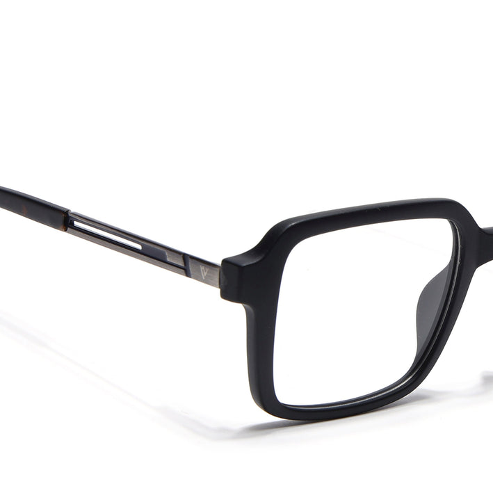 Voyage Apex Matt Black Square Eyeglasses for Men & Women - MG5360-C1