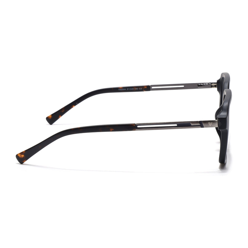Voyage Apex Matt Black Square Eyeglasses for Men & Women - MG5360-C1