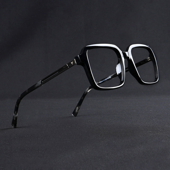Voyage Apex Shine Black Square Eyeglasses for Men & Women - MG5361-C2