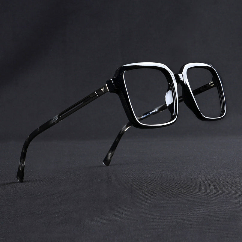 Voyage Apex Shine Black Square Eyeglasses for Men & Women - MG5361-C2