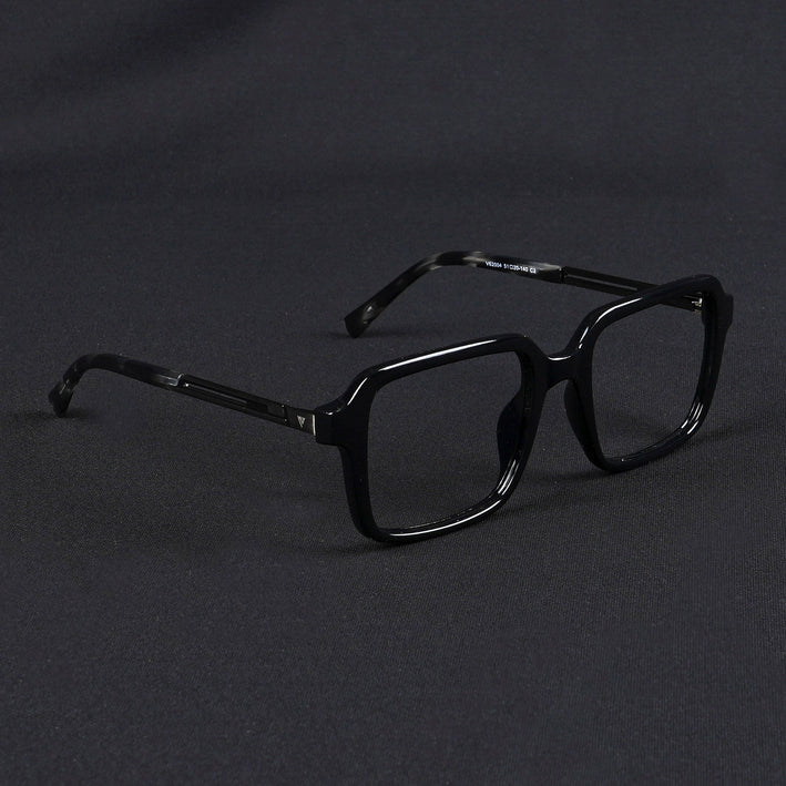 Voyage Apex Shine Black Square Eyeglasses for Men & Women - MG5361-C2