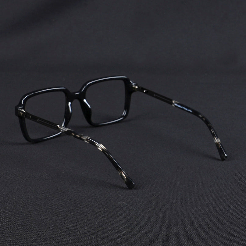 Voyage Apex Shine Black Square Eyeglasses for Men & Women - MG5361-C2