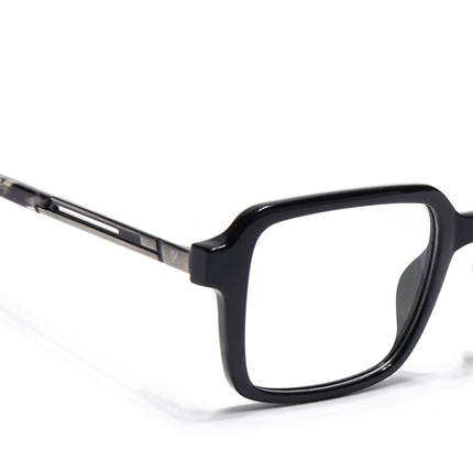Voyage Apex Shine Black Square Eyeglasses for Men & Women - MG5361-C2