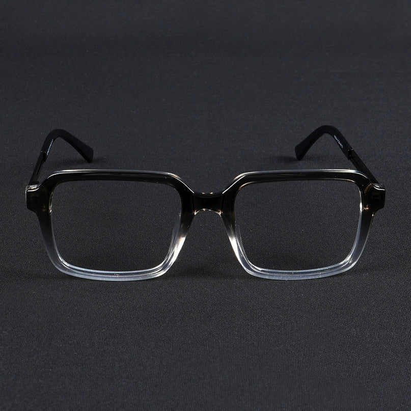 Voyage Apex Black & Transparent Square Eyeglasses for Men & Women - MG5362-C3