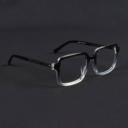 Voyage Apex Black & Transparent Square Eyeglasses for Men & Women - MG5362-C3