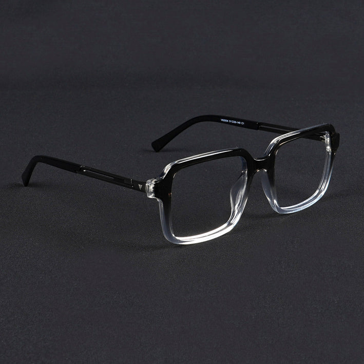 Voyage Apex Black & Transparent Square Eyeglasses for Men & Women - MG5362-C3