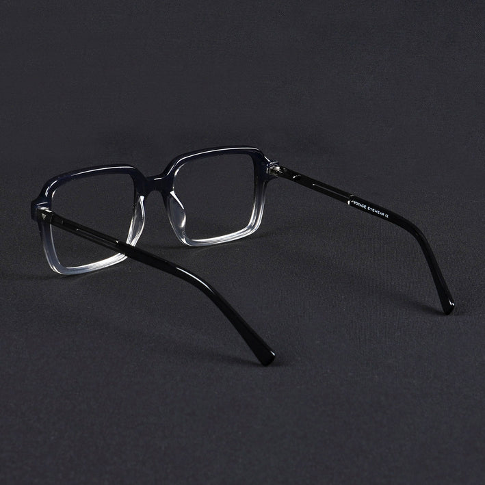 Voyage Apex Black & Transparent Square Eyeglasses for Men & Women - MG5362-C3