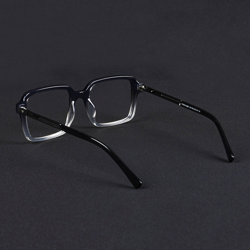Voyage Apex Black & Transparent Square Eyeglasses for Men & Women - MG5362-C3