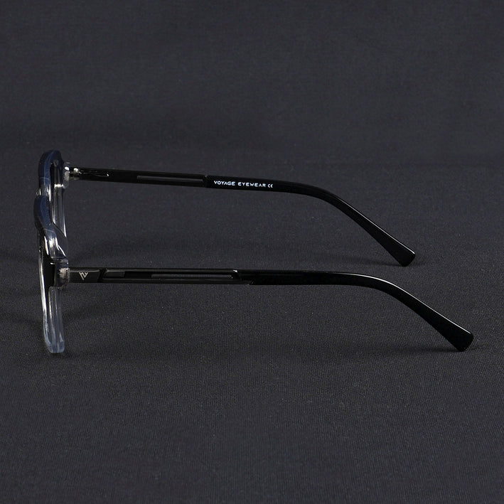 Voyage Apex Black & Transparent Square Eyeglasses for Men & Women - MG5362-C3