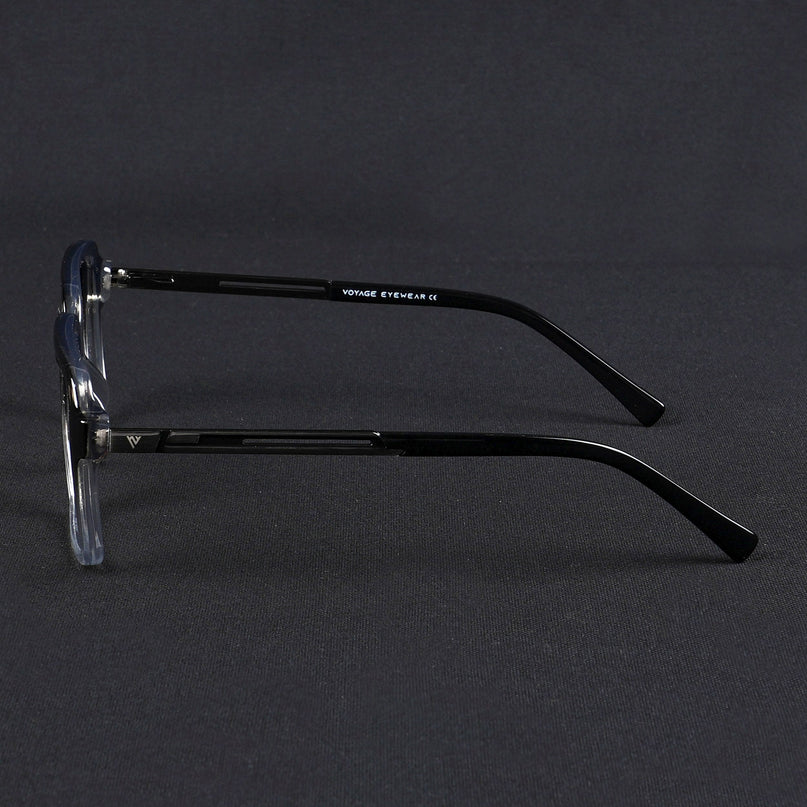 Voyage Apex Black & Transparent Square Eyeglasses for Men & Women - MG5362-C3