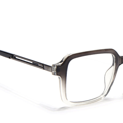 Voyage Apex Black & Transparent Square Eyeglasses for Men & Women - MG5362-C3