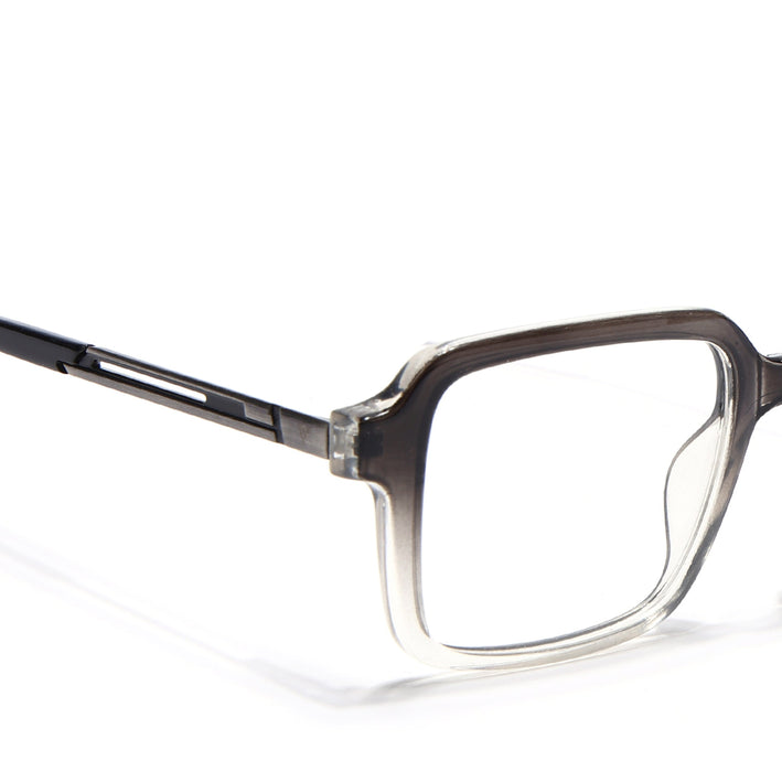 Voyage Apex Black & Transparent Square Eyeglasses for Men & Women - MG5362-C3