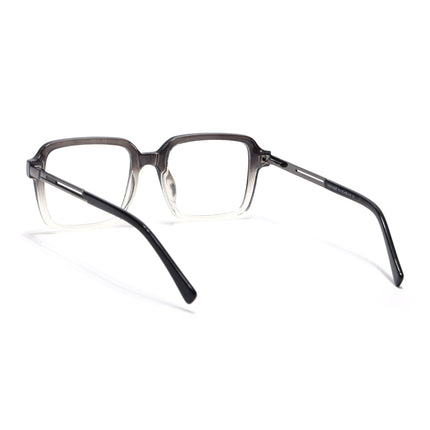 Voyage Apex Black & Transparent Square Eyeglasses for Men & Women - MG5362-C3