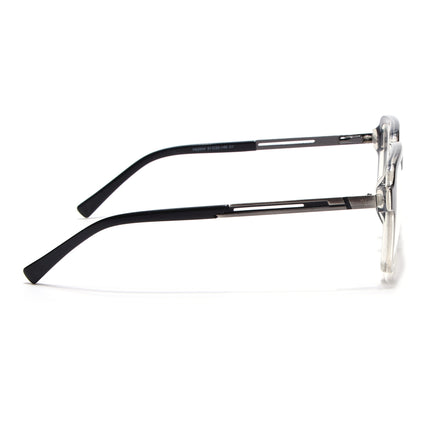 Voyage Apex Black & Transparent Square Eyeglasses for Men & Women - MG5362-C3
