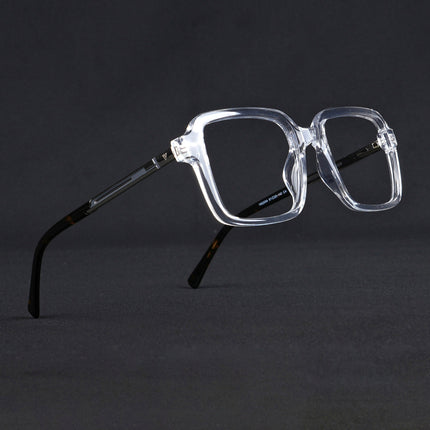 Voyage Apex Transparent Square Eyeglasses for Men & Women - MG5363-C4
