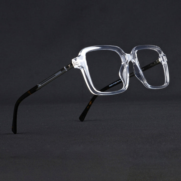 Voyage Apex Transparent Square Eyeglasses for Men & Women - MG5363-C4