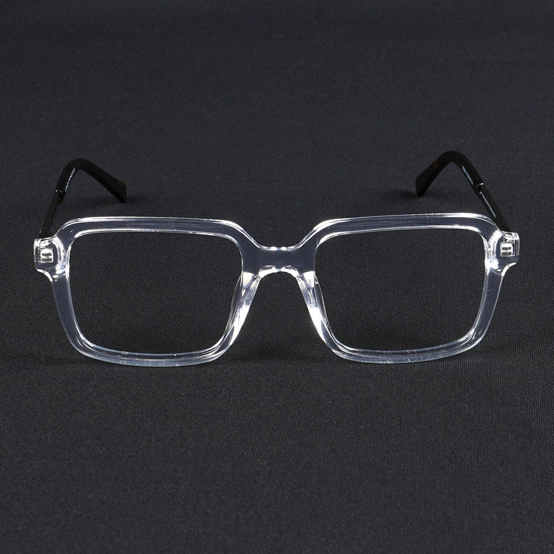 Voyage Apex Transparent Square Eyeglasses for Men & Women - MG5363-C4