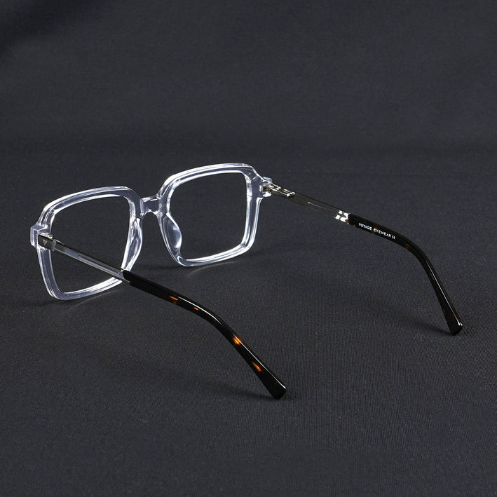 Voyage Apex Transparent Square Eyeglasses for Men & Women - MG5363-C4
