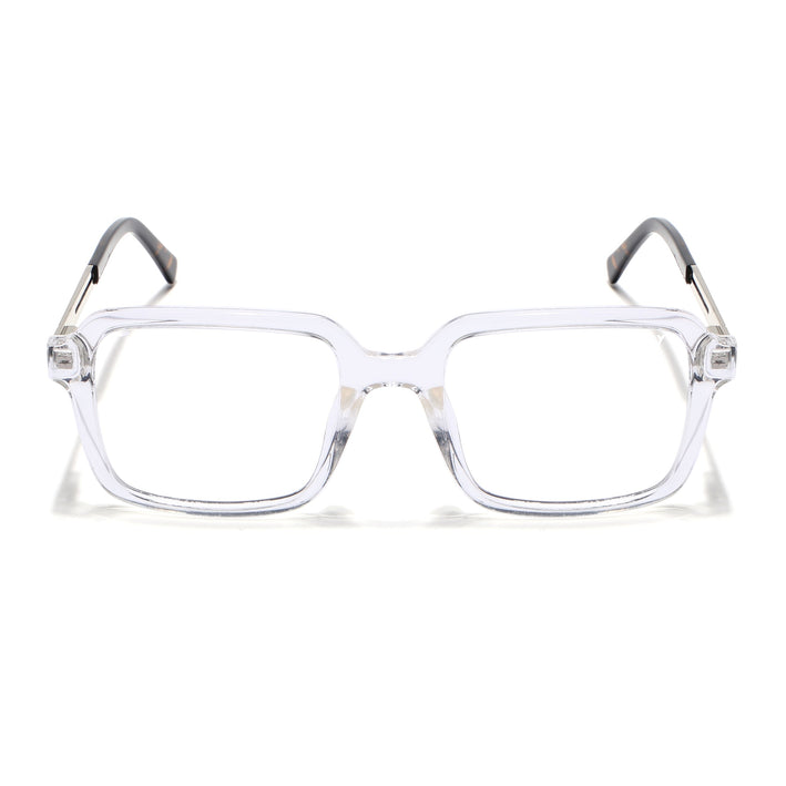 Voyage Apex Transparent Square Eyeglasses for Men & Women - MG5363-C4