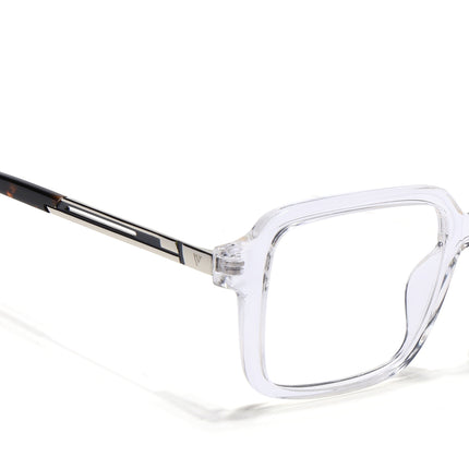 Voyage Apex Transparent Square Eyeglasses for Men & Women - MG5363-C4