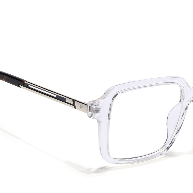 Voyage Apex Transparent Square Eyeglasses for Men & Women - MG5363-C4