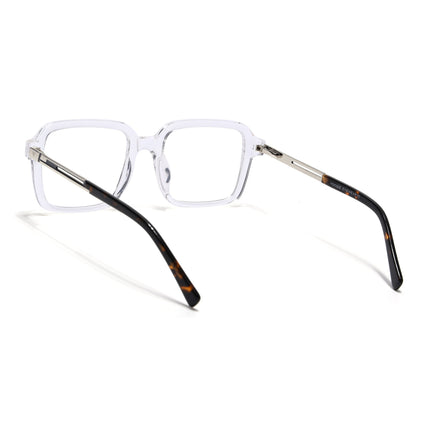 Voyage Apex Transparent Square Eyeglasses for Men & Women - MG5363-C4