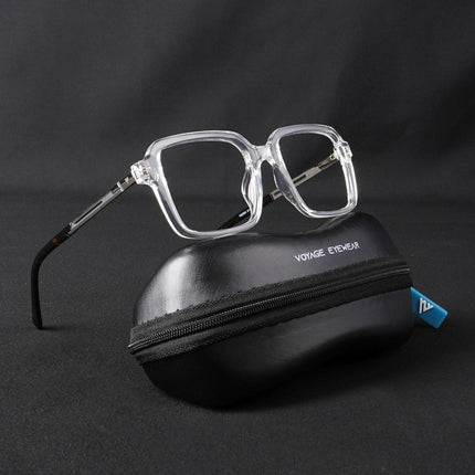 Voyage Apex Transparent Square Eyeglasses for Men & Women - MG5363-C4