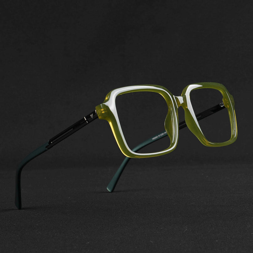 Voyage Apex Green Square Eyeglasses for Men & Women - MG5365-C6