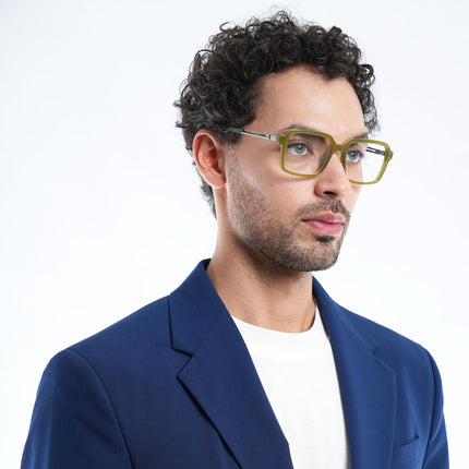 Voyage Apex Green Square Eyeglasses for Men & Women - MG5365-C6