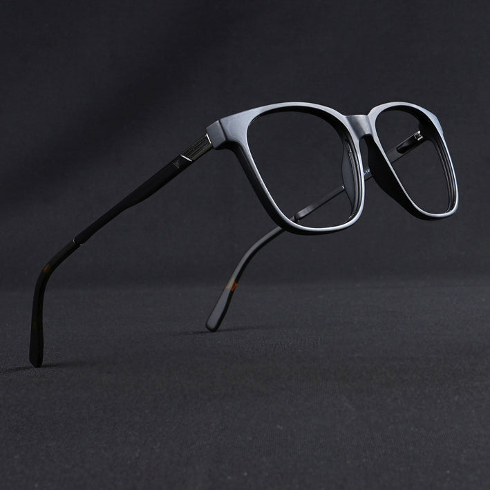 Voyage Apex Matt Black Square Eyeglasses for Men & Women - MG5366-C1