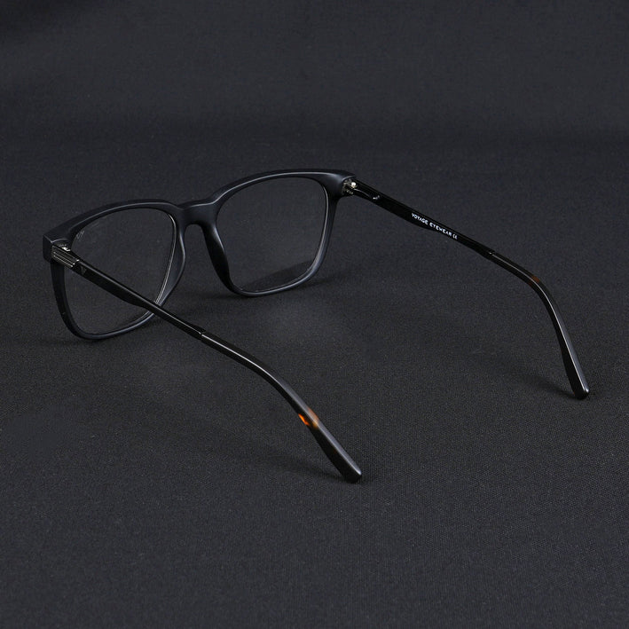 Voyage Apex Matt Black Square Eyeglasses for Men & Women - MG5366-C1