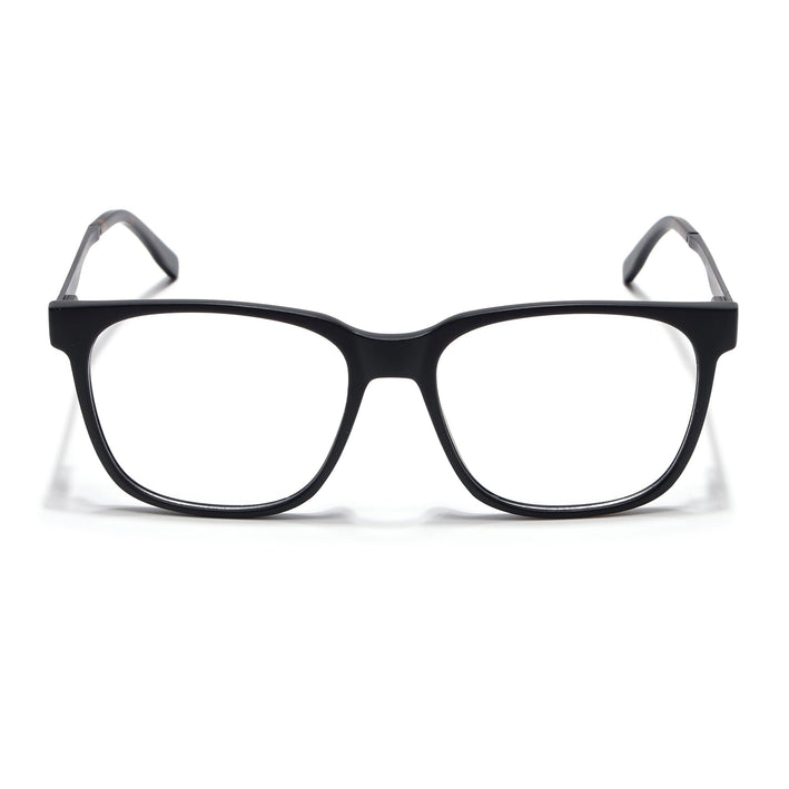 Voyage Apex Matt Black Square Eyeglasses for Men & Women - MG5366-C1
