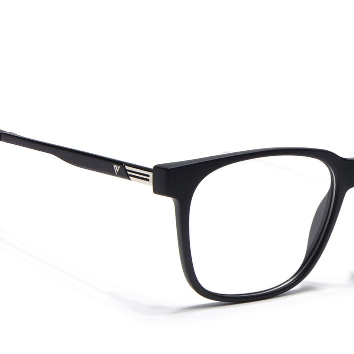 Voyage Apex Matt Black Square Eyeglasses for Men & Women - MG5366-C1